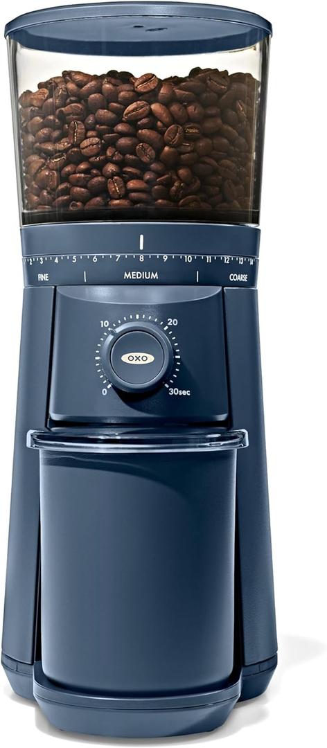 OXO Brew Conical Burr Coffee Grinder, Coffee Bean Grinder (Storm Blue)