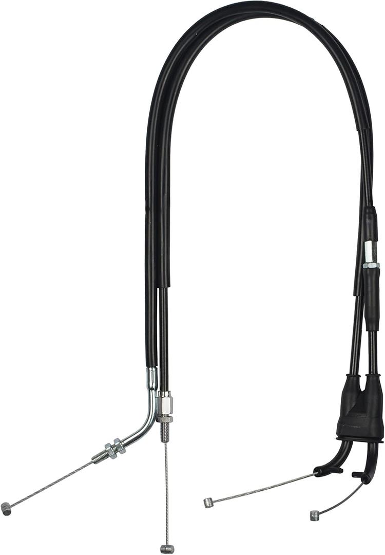 MOTOMASTER Motorcycle Throttle Cable SET A B (OPEN and CLOSE) Compatible with Yamaha YZF-R1 1000 (2002-2003)/ 5PW-26302-00