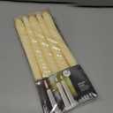 Taper Candles,Tapered Candlesticks - Dripless 10 Inch Ivory Candles, Unscented Tall Dinner Candle, Long 8 Hour Burning Household Candles, 10 Pack