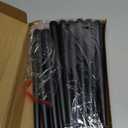 Macarrie 24 Packs Flameless Taper Candles Battery Operated Fake 11 Inch Long Candlelight LED Flameless Candlesticks Flickering Tapered for Spring Summer Wedding(Black)