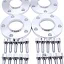 2 pcs/set 12mm & 15mm Thickness 5x120 PCD Hub Centric Wheel Spacers M12x1.5 Adaptors Centre Bore 72.6mm Compatible with BMW 3 Series M3 E30, E36, E46, E90, E91, E92, E93