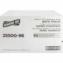 Genuine Joe - GJO2550096 2-ply Standard Bath Tissue Rolls (Pack of 96 Rolls), 3.5" x 4", 500 Count