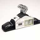 Simpli Furnished Non-Slip Hangers Black 25 Pack