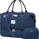 LOVEVOOK Travel Duffle Bag,Weekender Bags for Women with Shoe CompartmentCarry on Overnight Bag with Toiletry Bag,Gym Duffel Bag with Wet Pocket, Hospital Bags for Labor and Delivery (Large-2 Pcs)