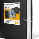 Nicpro 11x14 Art Portfolio Folder, 30 Pockets Display 60 Pages Art Painting Portfolio Binder with Clear Plastic Sleeves, Presentation Storage Book for Artists Artwork Drawing - (Black)