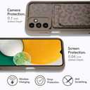 MOWIME Compatible with Samsung Galaxy A13 5G Case with Card Holder, Cheetah Print Shockproof Soft TPU Protective Cover Women Girls, Anti Scratch Wallet Case for Galaxy A13 5G 6.5 Inch, Brown