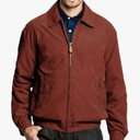 London Fog Men's AUBURN LIGHT WEIGHT ZIP FRONT GOLF JACKET, Chili, XL