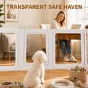Acrylic Dog Playpen for Puppies & Small Dogs, 23.6" H, 16 Panels
Puppy Playpen with Clear PET Acrylic Panels & Lockable Door, HDPE Pet Playpen, DIY Pet Fence for Home, Apartment, Small Pets