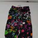 Women's Artistic Splash Printed Cropped Capri Leggings, Size L