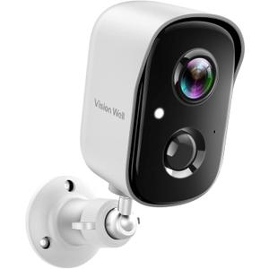 Security Cameras Wireless Outdoor, 2K Cameras for Home Security with Color Night Vision, SD/Cloud Storage,Longer Battery Life, Weatherproof, AI Motion Detection, Spotlight Siren Alarm