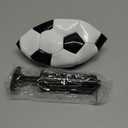 Soccer Ball Size 2,3,4,5 with Pump Needle Classic White Black Thicker PU Tight Weaved Suitable for Youth Boy League Game Trainning Practice or Gift