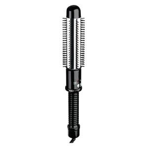 Conair Instant Heat Curling Iron Brush, 1 1/4-Inch Barrel Curling Brush for Short Hair, 30-Second Heat-Up with 25 Heat Settings for All Hair Types, Black