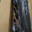 YaFex Curtain Rods 32-144 Inch, Heavy Duty 1 Inch Adjustable Curtain Rod for Windows, Black Extra Long Window Treatment Rods, Modern Design, Easy Installation