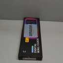 16.5" Large Digital Wall Clock with BT Sync, RGB Lights with 11 Scenes Mode Remote Control, Dual Alarms with Big LED Display, Auto DST, Temperature for Classroom Gaming