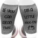 Funny Gifts Socks, Just A Girls Who Loves, Soft Novelty Socks For Friends Sister Daughter Birthday Gifts (Cow)