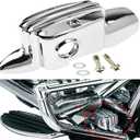Motorcycle Rear Brake Master Cylinder Cover Fit For Harley Touring Electra Glide Road Glide Road Kings Street Glide 2008-2025 Chrome