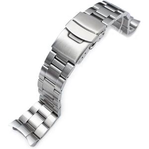 MiLTAT 22mm Watch Band for Seiko SKX007 SKX009 SKX175, Super-O Solid Screw-Links