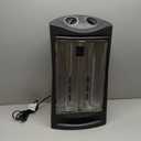 Comfort Zone Indoor Tower Space Heater, Adjustable Thermostat, Radiant Heat, Electric, Infrared Quartz, 2 Heat Settings, Overheat Protection, Ideal for Home, Bedroom, & Office, 1,500W, CZQTV007BK