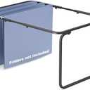 TOPCJ Legal/Letter Size Hanging File Folder Frame,Adjustable Length 16 to 25 inches,Heavy Duty Steel File Cabinet/Drawers Organizer Insert,Hanging Folder Holder for Desktop,12.598" W X 9.45" H,1 Pack