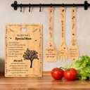 Birthday Gifts for Mom – "Recipe for a Special Mom" Bamboo Cutting Board Set with Engraved Unique Mom Birthday Gifts from Daughter or Son,Mother's Day,New Mom & Step Mom Gift
