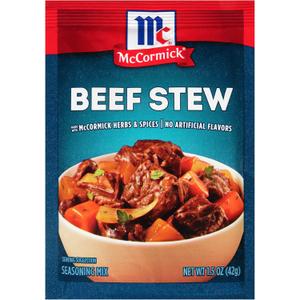 10 x McCormick Classic Beef Stew Seasoning Mix Packet, 1.5 oz (EXP 07/28/26)