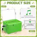 50 Pcs Classroom Suggestion Box 48 Tickets Poster Multi Suggestion Box | 6.1" x 4.5" x 4" Green Collection Ballot Box for Classroom Club Activities Office Voting Feedback Raffles Fundraising Drawing