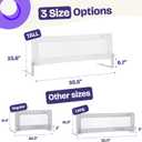 ComfyBumpy 1-Pack Bed Rail for Toddlers 55.5" L x 23.5" H | Extra Tall Toddler Bed Rails for Twin, Full, Queen & King Mattress Size | Swing Down Rail Guard | Mattress Side Rail for Kids | White