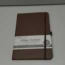 Lined Journal Notebook, (Brown), A5 192 Pages, 5.7 in x 8.3 in - 100 GSM Thick Paper  Hardcover Journaling Notebook for Work, School,Travel,Daily Planning & Note Taking