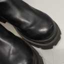 Women's Ankle Boots Platform Zipper Punk Motorcycle Booties Chunky Block Mid Heel Round Toe Fashion Work Combat Boots Size 6.5