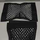 Universal Mesh Cargo Net for Car Trunk Storage,2 Pack Elastic Small Cargo Net Pocket Organizer Pouch Bag,Stretchable Automotive Cargo Nets with 8 Pieces Mounting Screws and Hooks for RV,SUV,Boats,Home (17.7 x 9.8 inch)