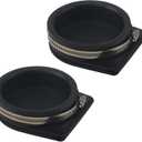 18-4457 2 Pcs Boat Exhaust Guard Covers with Stainless Steel Clamps Fit 4" OD Pipes Replace 50-28361 Mercruiser 12644A1 12644Q01