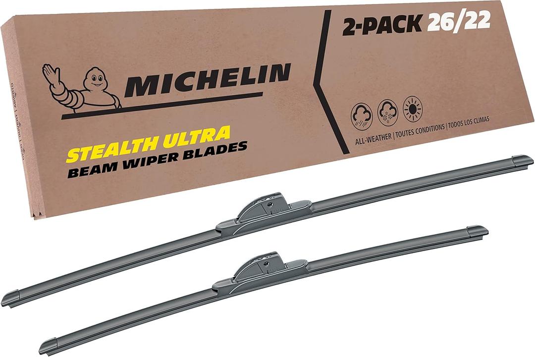 Michelin 19-2622SUBA Stealth Ultra Twin Pack 26 &22 inch Wiper Blade Fits Select Honda, Toyota, Ford, Lexus, Volkswagen, Mercedes-Benz, Ram, Porsche, Acura, Model Years (2 Pack)