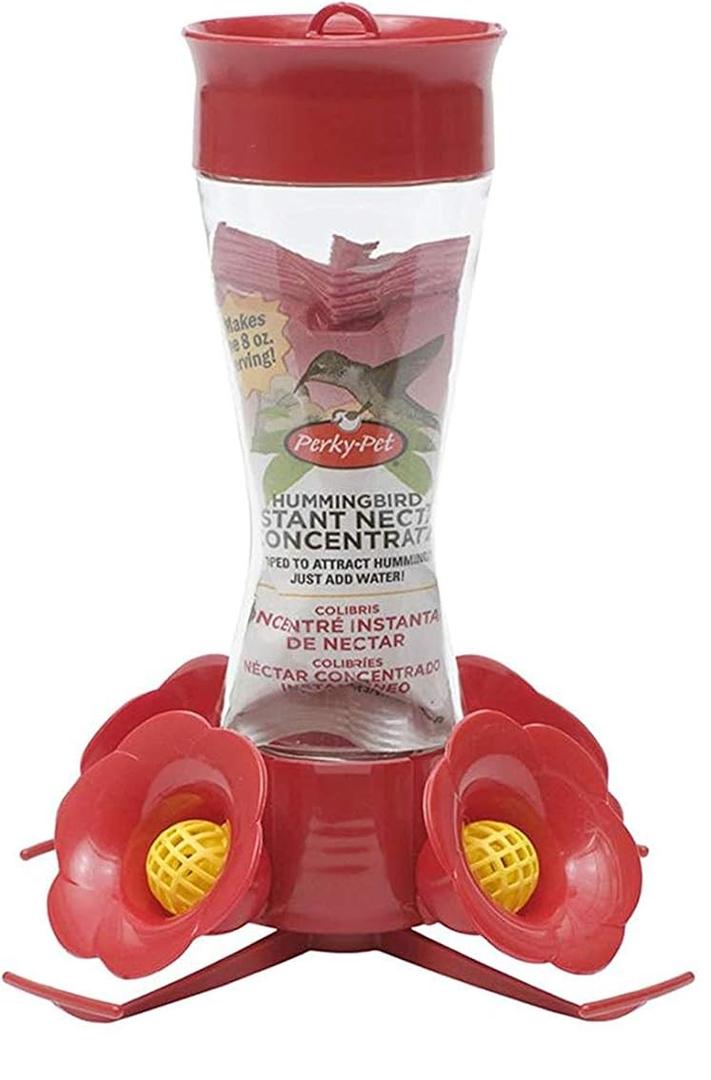 Perky Pet 203CPBN 8 Oz Clear Glass Hummingbird Feeder