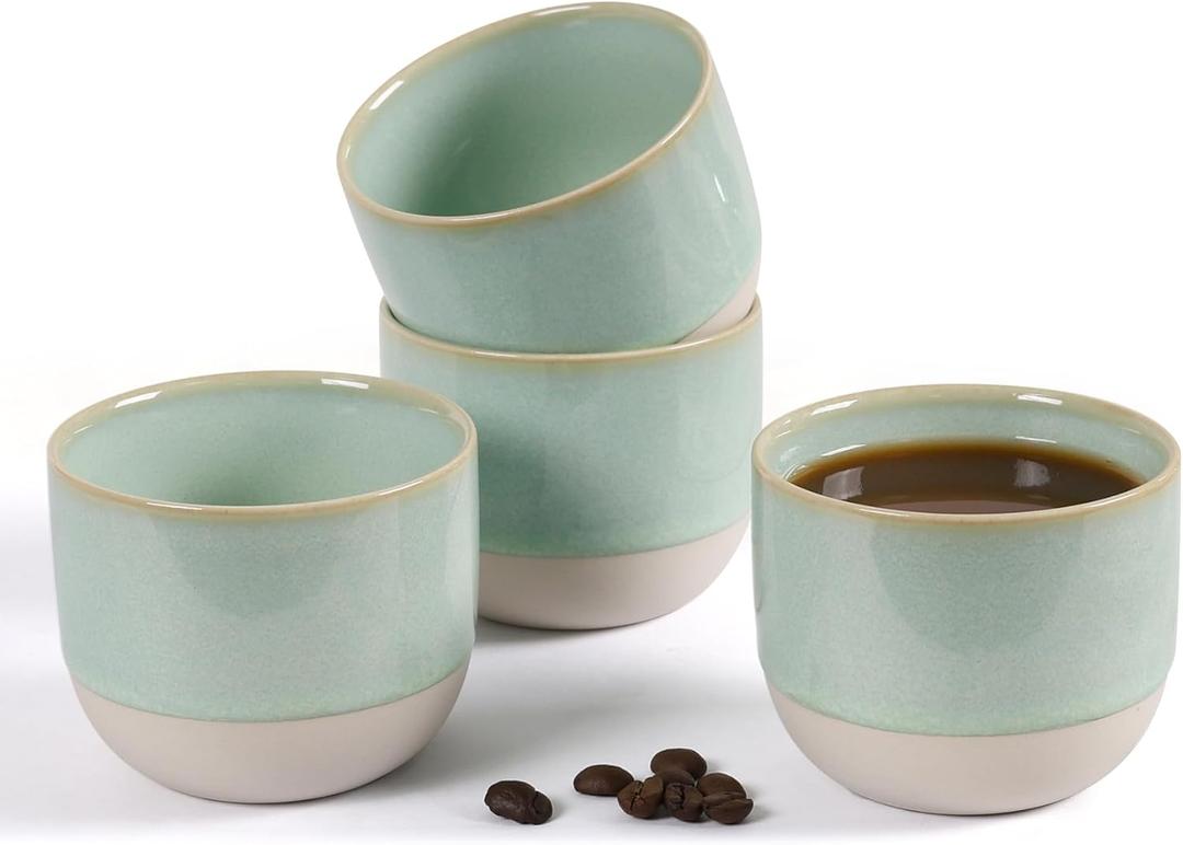 Ceramic Espresso Cups Set of 4