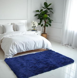 Eviva 6x9 Area Rugs for Living Room Grass Green  Fuzzy Rug, Washable Rugs for Bedroom, Soft Area Rugs W Plush Feel  Shaggy Rug - Kids Rugs & Girls Bedroom Rug for Cozy & Modern Home Decor