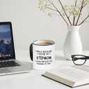 Jogskeor I Smile Because You Are My Stepmom Coffee Mug, Stepmom Mothers Day Birthday Christmas Gifts for Stepmom Bonus Mom