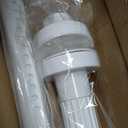 MEXAU White Tension Curtain Rods 41-87 In Extra Long Outdoor Patio Curtain Rods No Drilling Adjustable Heavy Duty Tension Rods for Windows Bathroom Living Room Curtains, Rod Diameter 1.26In