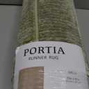 PORTIA RUNNER RUG GREEN 30in x 87 in