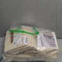 DIMJ Closet Organizers and Storage - Pull-out Fabric Bins with Drawers for Closet Foldable Clothes Organizers with Clear Window, Stackable Storage Drawers for Bedroom,Living Room,Shelf,6-Pack, Beige