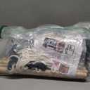 Mengersi Canopy Bed Curtains with Poles for King,Queen,Full and Twin Bed, Bed Canopy Drapes Sheer Curtains for Girls Adults Bedroom Decoration (Black)