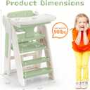 4-in-1 Kids Standing Tower for Counter, Convertible Highchair for Babies