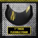 Foam Kneeling Pad Extra Thick 1 Kneeling Mat 8 x 16 | Working Pad for Knees & Back | Heavy-Duty Anti-Fatigue Knee Cushion | Portable Industrial Kneeling Pad, Garden Mat (Black)