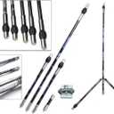 ZSHJGJR Archery Bow Stabilizer Balance Bar Rod System 3-30 Inch Carbon Fiber Stabilizer Damping Shock Absorber for Recurve Compound Bow (grey)