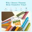 Tintnut Fall Heat Transfer Vinyl -18 Sheets 12" x 10" Multiple Colors Iron on Vinyl Retro HTV for DIY T-Shirts Clothing Bags All Cutting Machine