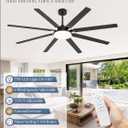 Fanbulous 72 inch Large Ceiling Fans with Lights and Remote, 27 W LED light