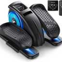 MERACH Under Desk Elliptical Machine, Elliptical Leg Exerciser As Seen On TV for Seniors Adults Fully Assembled, Elliptical Exercise Machine Portable Electric Pedal with Remote Control&12 Auto Mode (Black)