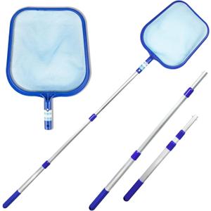 Swimline Leaf Skimmer with 48" Adjustable Aluminum Telescopic Pole