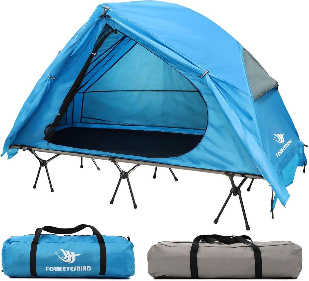 Arctic Lemmings 4-in-1 Camping Cot Tent(Blue+Grey)