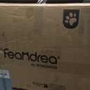 Feandrea Dog Crate Furniture, 27.2" Side End Table, Modern Kennel for Dogs Indoor up to 30 lb, Heavy-Duty Dog Cage with Multi-Purpose Removable Tray, Double-Door Dog House, Rustic Brown UPFC001X01