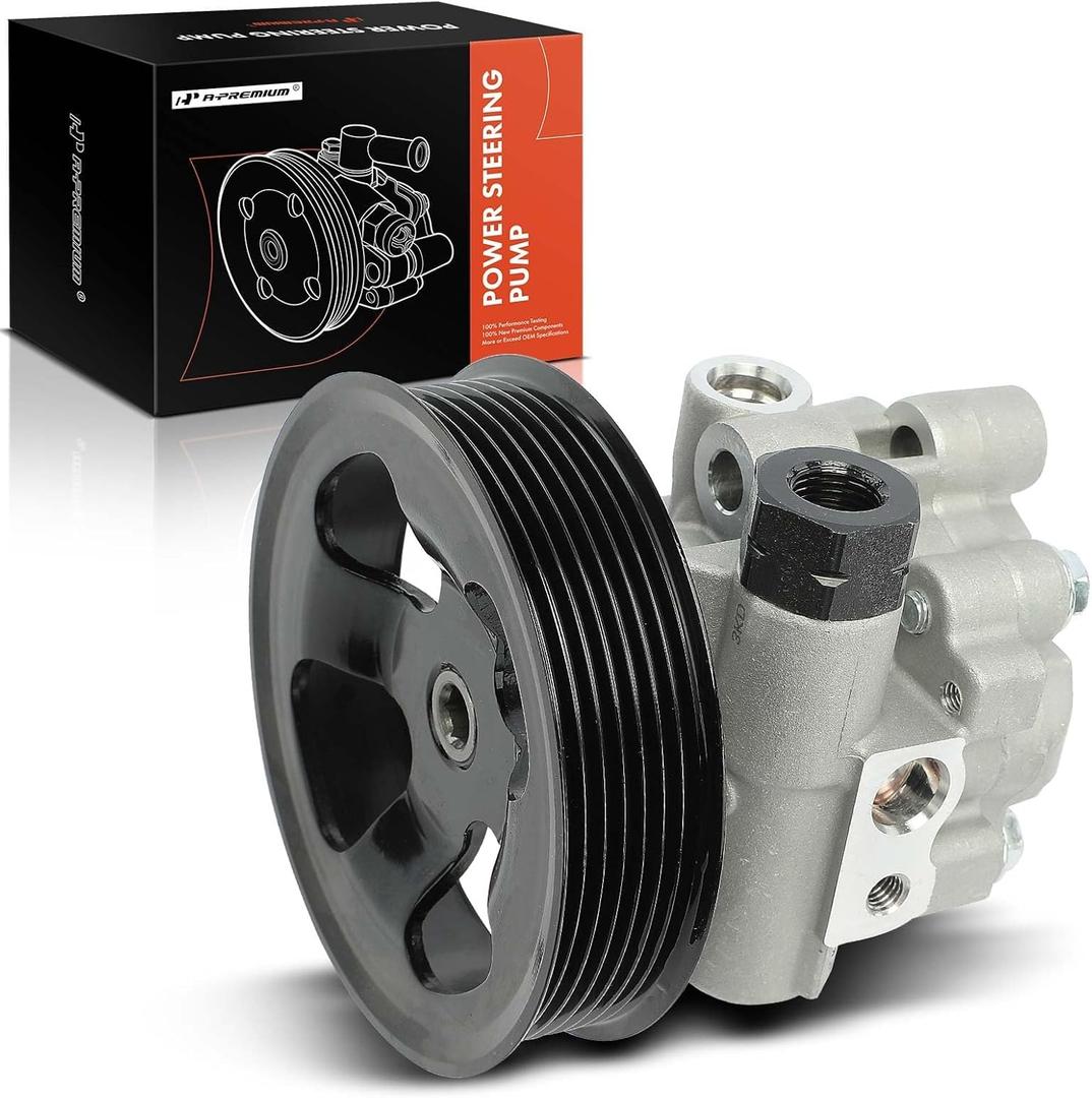 A-Premium Power Steering Pump, with Pulley, Compatible with Toyota Tacoma 2005-2015, Lexus RX350 2007-2009, 4.0L 3.5L, Replace # 4431004130